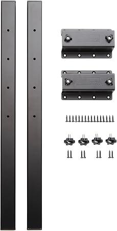 SOTECH Table Top Extension 600 x 40 x 40 mm Black Interlocking Fitting for Dining Table Extension Tray Office Conference Table