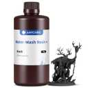 ANYCUBIC Water Washable Resin, 3D Printer Resin with Low Viscosity and Fast Printing, 405nm High Precision UV-Curing 3D Resin, Photopolymer Resin for 8K Capable LCD DLP 3D Printing (Black, 1kg)