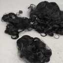 ColorGround Long Curly Cosplay Wig with 2 Ponytails,(Black)