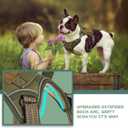BUMBIN Tactical Dog Harness for Medium Dogs No Pull, Famous TIK Tok No Pull Dog Harness, Fit Smart Reflective Pet Walking Harness for Training, Adjustable Dog Vest Harness with Handle Green M