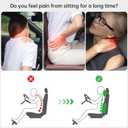 Car Headrest and Lumbar Support Pillow Set,1 Piece, Neck & Back Support for Driver/Passenger Seat, Comfortable & Breathable, Relieves Neck & Back Pain, Ideal for Long Drives (B/Pink)