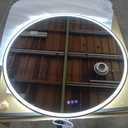 LED Bathroom Mirror 42 Inch Round Bathroom Mirror with Lights, Circle Wall Mirror with 3 Colors Brightness, Anti-Fog for Bathroom Vanity, Entryway Living Room (White)