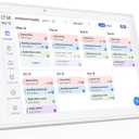 Digital Calendar, 10.1-inch Smart Wall Planner Electronic Calendar & Chore Chart, Smart Touchscreen Interactive Display for Family Schedules, Organize Your Daily & Family Routines, Desk & Wall Mount (White)