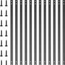 Akenow Deck Balusters, 32.25"x1" Metal Deck Spindles,61 Pack Staircase Baluster with Screws,Flat Straight Deck Railing for Wood and Composite Deck, Stylish Baluster for Outdoor Stair Deck Porch