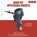 New Boat Motor Outboard Gear Kit 689-45551-00 Pinion Gear and 689-45560-00 Forward Gear and 689-45571-00 Reverse Gear Sets for Yamaha Outboard 25HP 30HP Boat Engine