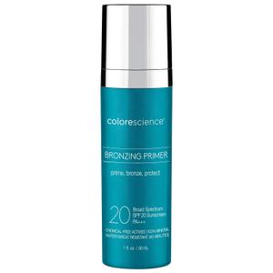 Colorescience Bronzing Primer SPF 20, Water Resistant Mineral Sunscreen, Broad Spectrum SPF 20 UVA/UVB Skin Protection, 1 Fl Oz (Pack of 1)