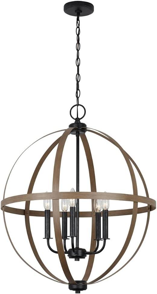 Generation Lighting 5251005-846 Calhoun Five Light Chandelier Hanging Modern Fixture, Stardust