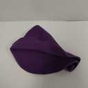 URFUN Women's Wool Witch Hat Wide Brim Spire Knitted Cap for Halloween Party Decor (Deep Purple)