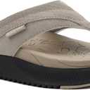 ONCAI Women's Orthotic Cushion Flip Flops Recovery Walking Sandals for Women with Arch Support Summer Comfortable Slip On Flip Flops for Womans Size 7.5