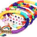 AICase for Korea-Pop Merch Toys Gifts Doll Costume Bracelets 6 Pcs Stackable Stretch Friendship Beaded Bracelets Outfit Cosplay Merchandise Jewelry Gifts for Fans Women Christmas Stocking_2