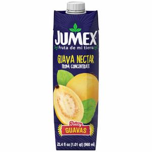 Jumex Guava Juice Nectar - Guava Nectar Made with Fresh Fruit Puree - Tropical Fruit Juice Concentrate for Smoothie Mix, Cocktail Mixers, Kids Drinks & Mexican Beverages - 32.4oz, 1 Pack Carton Best By Aug. 20, 2025
