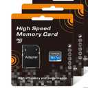 2 Pack 64GB TF Card with Adapter, Ultra High Speed SD Card Flash Memory Card
