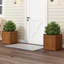 Furinno 2-FG16450 Tioman Hardwood Flower Box, Two-Pack, Natural