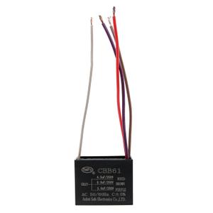 CBB61 4.5uf+6uf+5uf 4-Wire 250V AC Ceiling Fan Capacitor - 50/60 Hz - Polypropylene Film Capacitors Compatible with Electrical Power Relay Connecting Capacitor