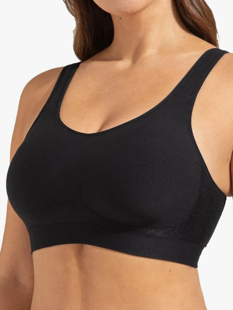 SHAPERMINT Bras for Women - Bras for Women no Underwire, Bralettes for Women Plus Size, Wireless Push up Bra
Color: Black, Size: Large