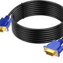 URELEGAN VGA Cable 10 Feet, Computer VGA Monitor Cord 1080P Full HD Male to Male HD15 (15 Pin) Engineering Brade Cord for Splitter, Switch, Computer PC Monitor Laptop TV Projector and More