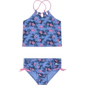 Hurley Girls Tankini 2-Piece Swimsuit (14, Atlantic Blue)