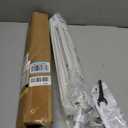 No Tools No Drill Cordless Roman Shades for Indoor Windows 100% Blackout, for Window Size 20" W 48" H White