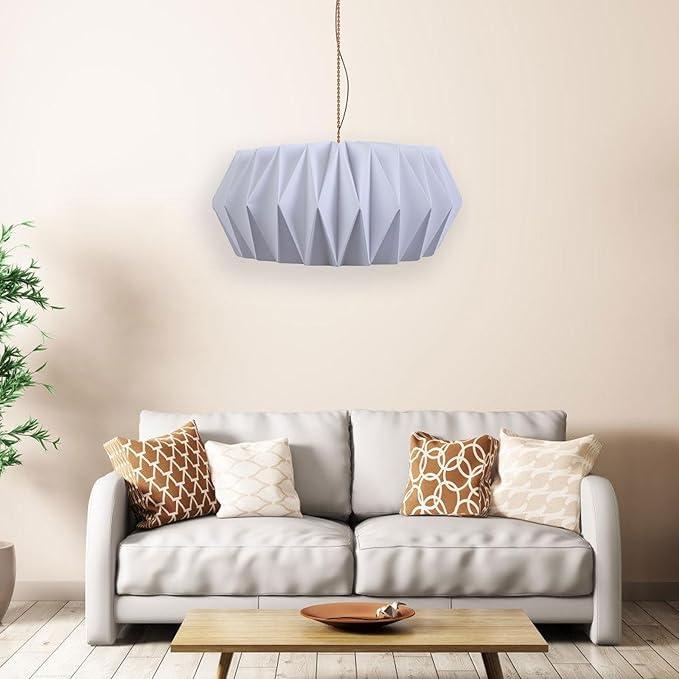 WEISUYUUS Lamp Shades Flexagon Lampshades Paper Texture Soft Lighting Decors Elegant Lighting Accessories Suitable for Bedroom 2pcs