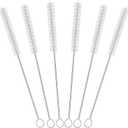 3 x Straw Brush Cleaner with 304 Stainless Steel Handle,Straw Cleaner Brush Extra Long 12 Inch,Extra Wide 12mm Straw Cleaning Brush for Baby Bottles,Sippy Cups and Stanley Cups(6-Pack).