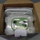 Mueller Pro-Series 10-in-1, 8 Blade Vegetable Chopper, Onion Mincer, Cutter, Dicer, Egg Slicer with Container, French Fry Cutter Potato Slicer, Home Essentials, Salad Chopper White Sand/Green