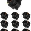 Lanuovx 10 Pack T5 2721 T1.5 Twist Lock Wedge Instrument Panel Dash Light Bulbs Base Socket Replacement fit for 2721 206 Type Bulbs