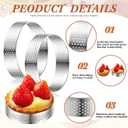 Uncle Jack Professional Stainless Steel Round Food Tower Presentation Cooking Rings with Food Press