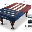 Pool Table Cover, Waterproof Indoor/Outdoor Heavy Leatherette Pool Table Accessories, Billiards Accessories for Protecting Felt, 7/8/9 Feet Fitted Billiard Covers Red & Blue(8FT/OG.)