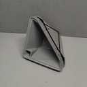 LaLaGreen Wall Planters for Indoor Plants - 4 Pack, 12 Inch Large Self Watering Gray Geometric Hanging Flower Vase Vessel with Metal Hanger, Modern Stylish Wall Mounted Succulent Pot Holder Decor