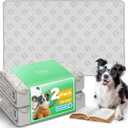 FXW Washable Pee Pads for Dogs, Puppy Pads with Super Absorbent, Specifically Designed for FXW Rollick/Homeplus 24inch 6 Panels Dog Playpen, 39" x 63" Rectangle, Khaki, 2 Packs