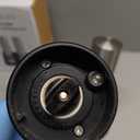 CIRCLE JOY Electric Salt and Pepper Grinder Set Stainless Steel Spice Grinder Automatic Pepper Mills with Easy-to-Carry Dual Charging Station, White Led Light, and Adjustable Coarseness, Silver