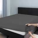 RV Bunk Size : 48 X 75 Fitted Sheet Ultra Soft 1800 Microfiber Deep Pocket Fits Up to 16 Mattress Wrinkle & Fade Resistant Single Fitted Bottom Sheet Only (Gra)