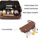 GAEKEAO Backpack Purse for Women Fashion Leather Designer Travel Backpack Purses Convertible Shoulder Bag with Wristlet (Brown With Leopard)