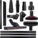 14 PCS Universal Vacuum Attachments & Brushes Kit for Shop Vac Accessories & Household Cleaning, Includes 4 Vacuum Hose Adapters, 3 Vacuum Extension Wands & Flexible Crevice Tool
