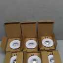 Canless Recessed Gimbal Downlight Rotatable-Spotlight 5 CCT 3 Inch Eyeball Ceilling Potlight, Dimmable Recessed Lights Fixture with Junction Box, 8W CCT Adjustable, White Round Trim, 6 Pack