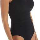 Profile by Gottex Women's Sweetheart Cup Sized One Piece Swimsuit (12E, Tutti Frutti Black)