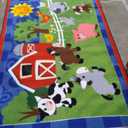 Flagship Carpets Kids and Baby Non Slip Area Rug for Home Learning or Classroom Carpet, Playroom or Kids Bedroom Mat, 5' x 8', Cutie Banyard