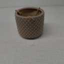 Global Outdoors Ceramic Hanging Basket Planter - Grey