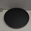 Turntable Vanity Tray 9 Inch for Perfume Candle, Bamboo Kitchen Sink Countertop Organizer for Keep Glass, Sponge and Soap Bathroom Countertop Organizer Black (9" x 9" x 1.5")