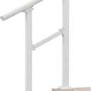 Handrails for Outdoor Steps & Indoor Stair Railing Kit, 1-2 Steps Safety Hand Rail for Porch & Deck