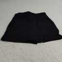 Floerns Women's Casual Split Hem High Waist Denim Skorts Skirt Shorts (Black)