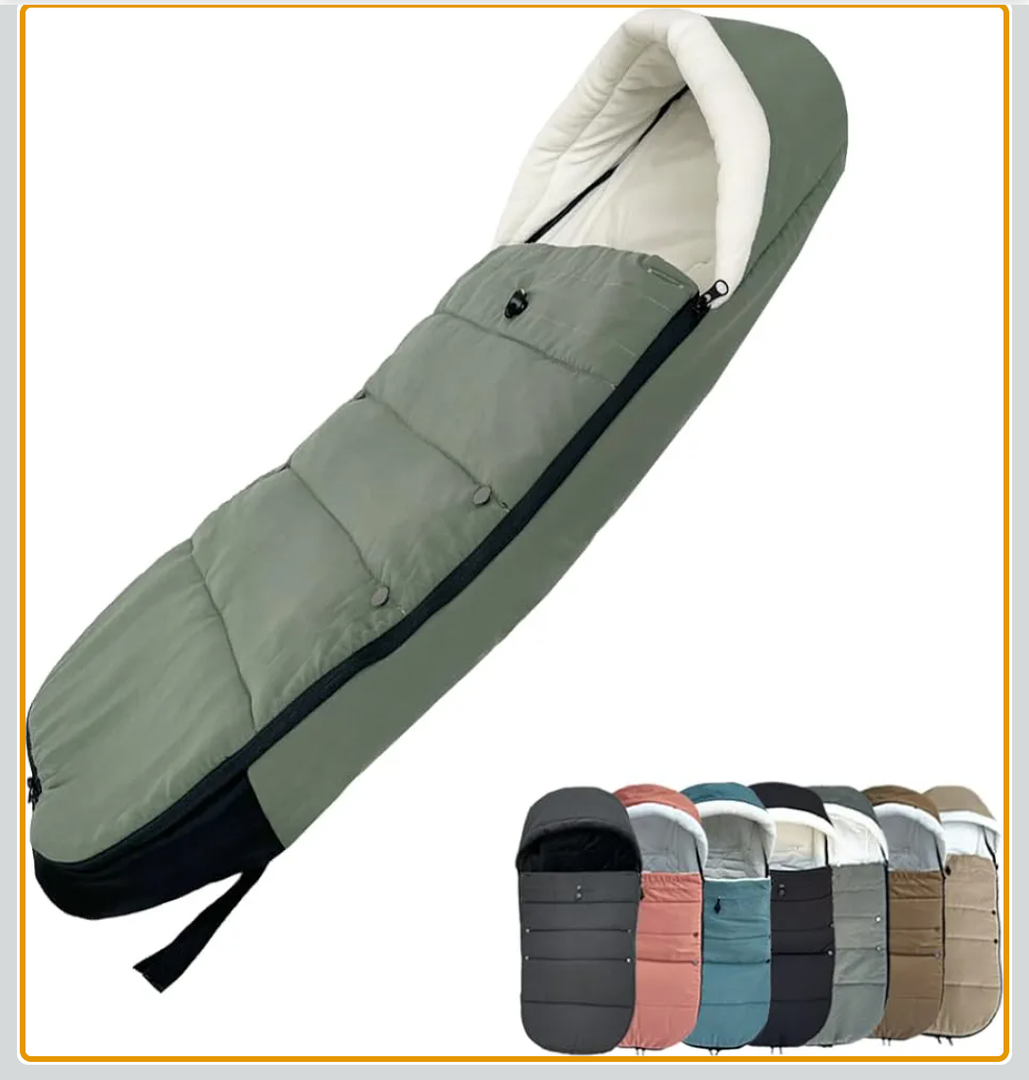 Universal Pushchair Footmuff for Babyzen YOYO/YOYO2 /Joolz/Bugaboo, Waterproof Fabric Base, Easy-Clean, Warm Foot Cover for Strollers