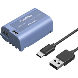 SMALLRIG 2520mAh Replacement USB-C Battery for Panasonic DMW-BLK22, 2.5H Fully Charged, for Panasonic LUMIX GH5 / S5, for LUMIX G5 II, S5 IIX, GH7, GH6, S9, G9 II (Blue)