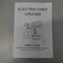 Paint Sprayer, 650W Cordless Spray Paint Gun with Battery 2  4.0mAh, 6 Brass Nozzles & 1400ML (47 fl.oz) Container, Paint Sprayer for House Painting Graffiti Wall Fence Furniture DIY Projects (Blue)