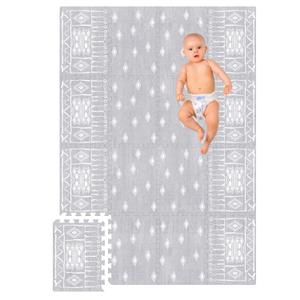 Premium Soft Foam Play Mat for Baby, 5.6 x 4 ft, Easy to Clean - The Perfect Modern Foam Playmat Fits Nicely with Your Kids Playroom Or Home Decor 0.5" Thickness (Ash Starlight)