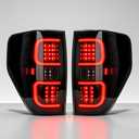 OKSIWA LED Tail Lights for 2009-2014 Ford F150,Plug and Play,Smoked Lens