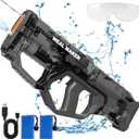 Electric Water Gun,Full Automatic High Powered Squirt Guns Up to 28-32FT Range,300+ Continuous Water Pistol for Adults/Kids