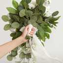 Ling's moment White Bridal Bouquet Cascading, White Wedding Bouquets for Bride, 13 Inch Ivory Bride Bouquets for Wedding Artificial Flowers Bouquets