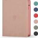 Card Binder with 1024 Cards,16 Pocket Trading Card Binder Includes 32 Page Storage Sleeves,Collection Card Album,Card Holder to Organize and Protect Cards,Pink