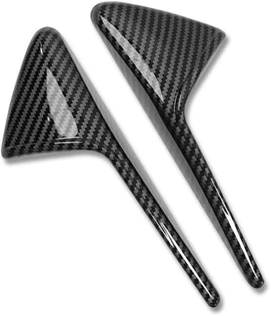 Side Camera Turn Signal Covers Carbon Fiber Pattern Compatible with Model X S 3 Y (2 Covers & 8 T Stickers)